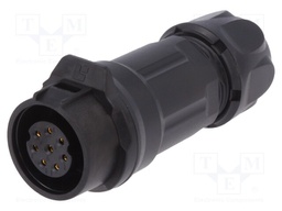 Plug; Connector: circular; size 16; 02; female; PIN: 8; for latch