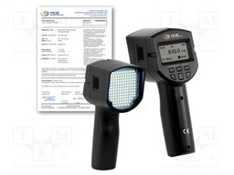 Meter: tachometer, LED stroboscope; Display: LCD; Temp: max.50°C