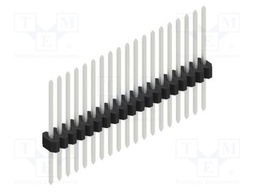 Connector: pin strips; pin header; male; PIN: 19; 1.27mm; THT; 1x19
