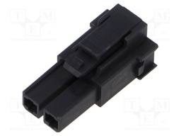 Connector: wire-wire; Mega-Fit; PIN: 2; straight; -40÷105°C; plug