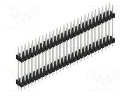 Connector: pin strips; pin header; male; PIN: 54; 2.54mm; THT; 2x27