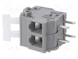 PCB terminal block; angled; 5mm; ways: 2; on PCBs; 0.2÷2.5mm2; 15A