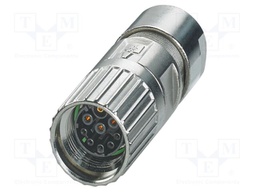 Connector: M17; plug; M17 PRO; PIN: 9(5+4); 630V; 3.6A,14A; IP67