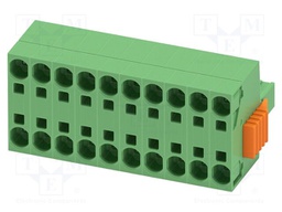 PCB connector, nominal cross section: 6 mm?, color: green, n