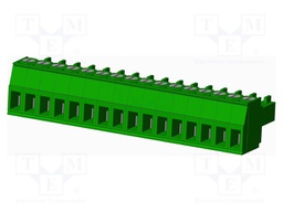 Connector: pluggable terminal block; plug; female; straight; 10A