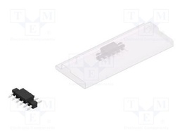Connector: pin strips; pin header; male; PIN: 6; 2.54mm; SMT; 1x6