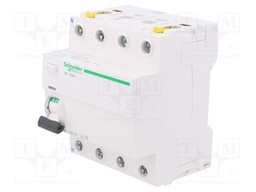 RCD breaker; Inom: 100A; Ires: 300mA; Poles: 4; 400V; Mounting: DIN