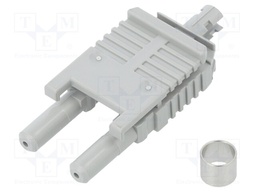 Connector: fiber optic; plug; HFBR-4516,duplex; for cable
