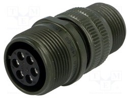 Connector: circular; Series: DS/MS; plug; female; PIN: 6; for cable