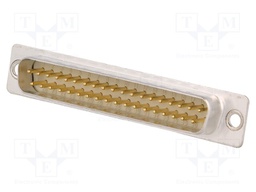 D-Sub; PIN: 37; plug; male; turned contacts; soldering