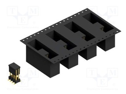 Connector: pin strips; pin header; male; PIN: 8; 2.54mm; SMT; 2x4