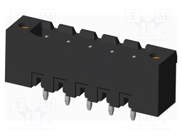 Connector: pluggable terminal block; socket; male; on PCBs