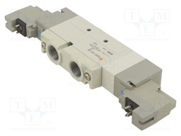 Electromagnetic valve; 5/3 cut-off in the middle position