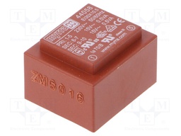 Transformer: encapsulated; 1VA; 230VAC; 15V; 15V; 33mA; 33mA