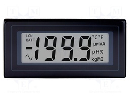 Voltmeter; digital,mounting; 0÷200mV; on panel; snap fastener