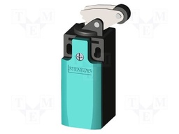 Limit switch; lever R 17mm, plastic roller Ø13mm; NO + NC; 10A