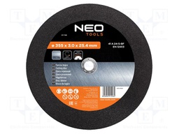 Cutting wheel; Ø: 355mm; Holder: assembly hole; Øhole: 25.4mm