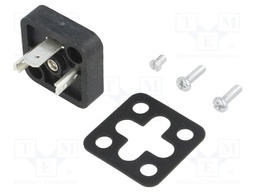 Connector: valve connector; socket; form A; 18mm; male; PIN: 3; 1mm2