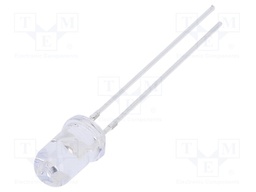 LED; UV; 30°; 20mA; P: 225mW; 380-390nm; THT; 12VDC