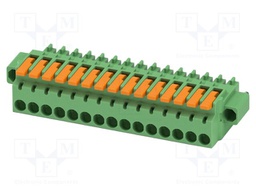 PCB connector, nominal cross section: 1.5 mm2, color: green,