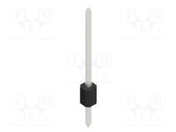 Connector: pin strips; pin header; male; PIN: 1; 1.27mm; THT; 1x1