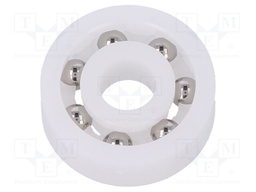 Bearing: ball; Øint: 7mm; Øout: 22mm; W: 7mm; Cage: polyamide