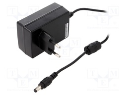 Power supply: switched-mode; 5VDC; 3A; Out: 5,5/2,1; 15W; Plug: EU