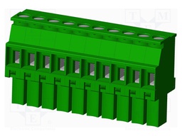 Connector: pluggable terminal block; plug; female; angled 90°