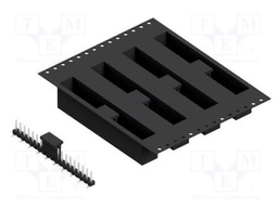 Connector: pin strips; pin header; male; PIN: 19; 2.54mm; SMT; 1x19