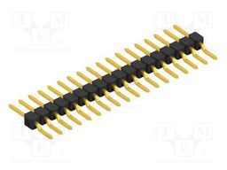 Connector: pin strips; pin header; male; PIN: 18; 2.54mm; SMT; 1x18