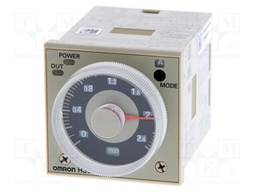 Timer; 0,1s÷600h; DPDT; 24÷48VAC; 12÷48VDC; H3CR-A; -10÷55°C; IP40