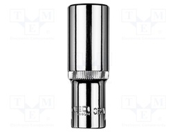 Socket; 6-angles,socket spanner; HEX 15mm; 3/8"; long