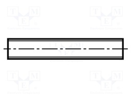Threaded rod; M2; DIN: 975; steel; zinc