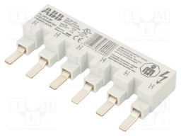 Busbar; 16mm2; Poles: 2; 480VAC; Inom: 80A; No.of mod: 3