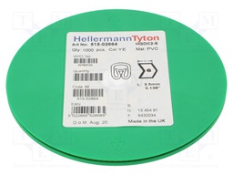 Markers for cables and wires; Label symbol: 6; 2÷5mm; PVC; yellow