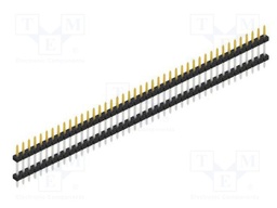 Connector: pin strips; pin header; male; PIN: 43; 2mm; THT; 1x43