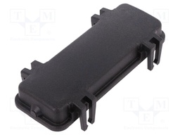 Protection cover; Han; size 24B; for double latch; black