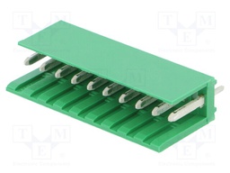 10P MOD 1 SHROUDED HEADER, ST, TIN PLTD