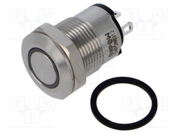 Switch: vandal resistant; Pos: 2; SPST-NO; 2A/36VDC; IP65; OFF-(ON)