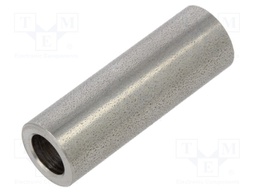 Spacer sleeve; 6.2mm; cylindrical; stainless steel; Øint: 10mm