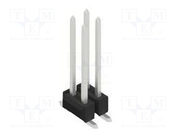 Connector: pin strips; pin header; male; PIN: 4; 2.54mm; SMT; 2x2