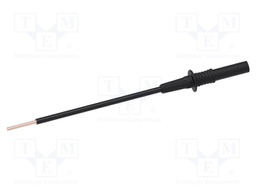 Probe tip; 36A; black; Socket size: 4mm; Plating: nickel plated
