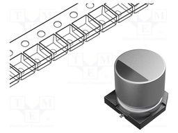 Capacitor: electrolytic; SMD; 1000uF; 25VDC; Ø12.5x13.5mm; 5000h