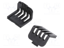 Stopper; ABS; black; Pcs: 10; V: vented