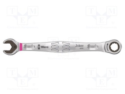 Wrench; combination spanner,with ratchet; 8mm; steel; L: 144mm