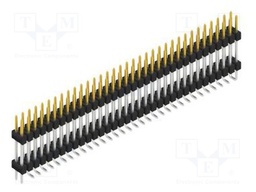 Connector: pin strips; pin header; male; PIN: 68; 2.54mm; SMT; 2x34