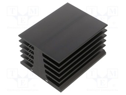 Heatsink: extruded; grilled; black; L: 100mm; W: 82mm; H: 58mm