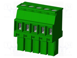 Connector: pluggable terminal block; plug; female; angled 90°