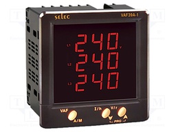 Power network meter; on panel; digital,mounting; Uin max: 300V