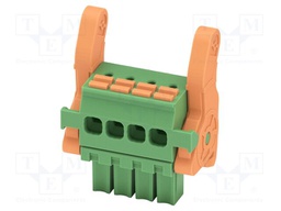 PCB connector, nominal cross section: 1.5 mm2, color: green,